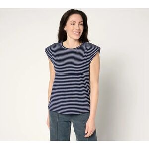 Me by Jennie Garth Harbor Striped Tee Navy Small